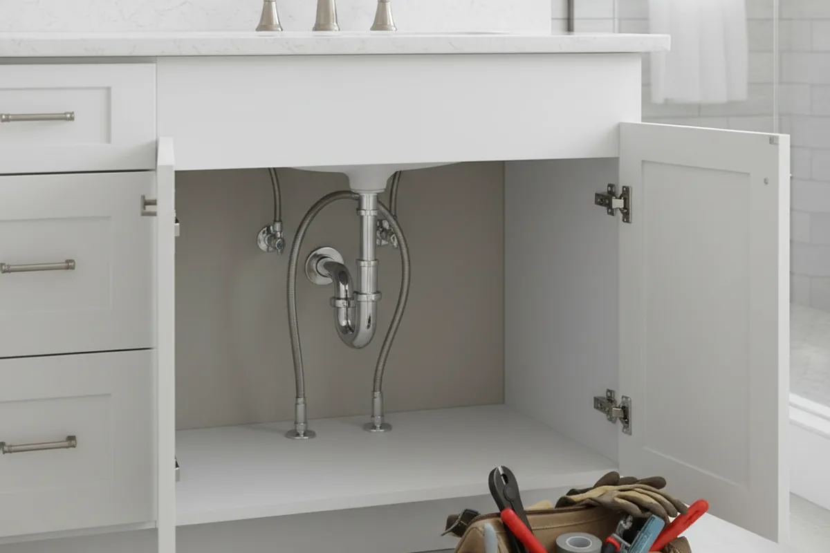 Finished fixture set after Gas Line Repair in Brewster